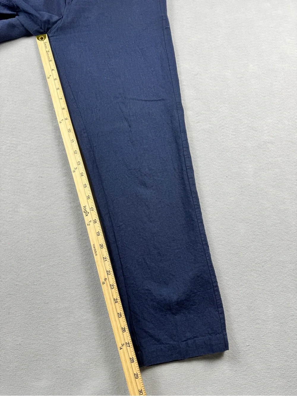 Tasso Elba Men’s Small Navy 100% Linen Pants Lightweight Summer Resort 30x29